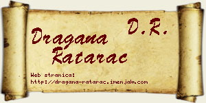 Dragana Ratarac vizit kartica